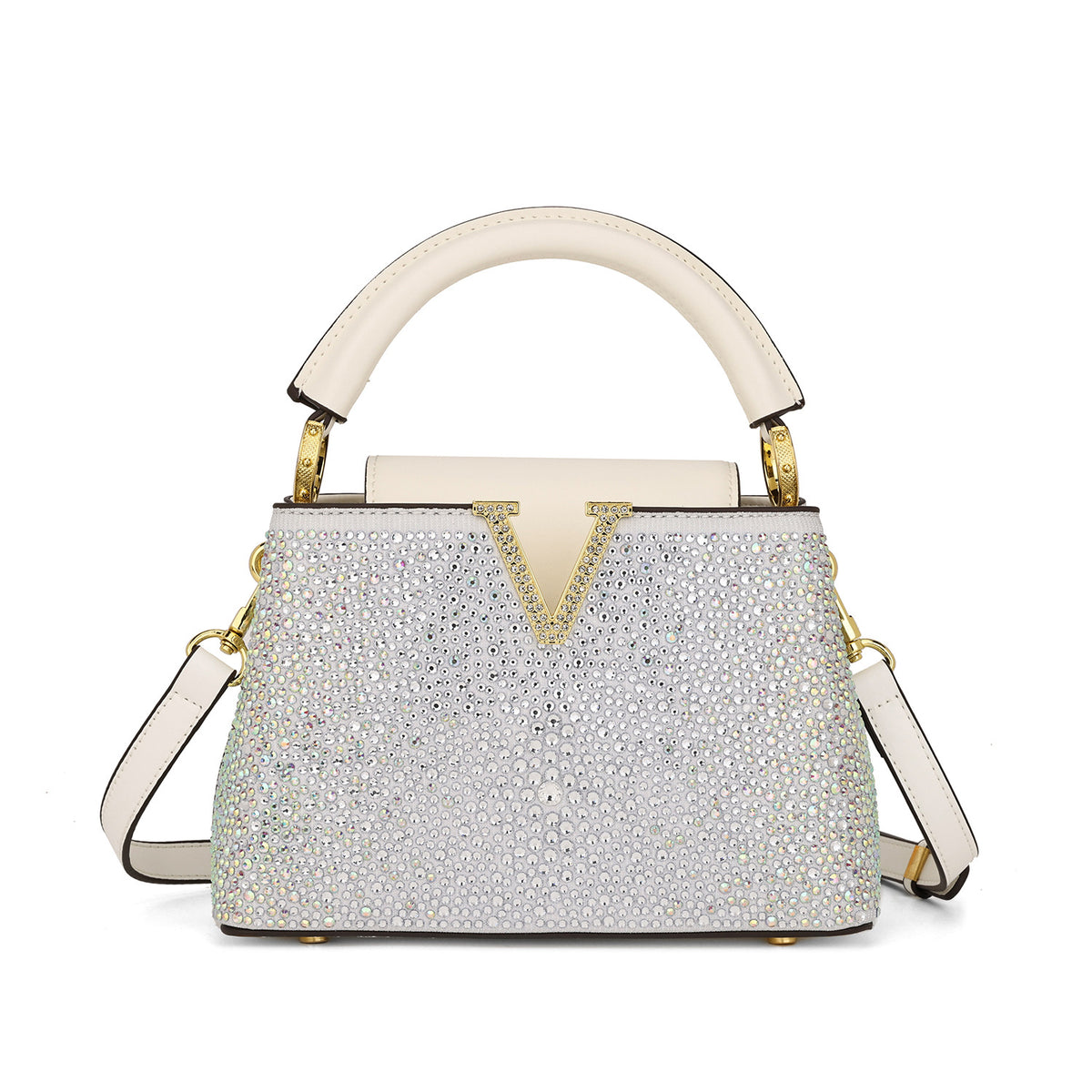 Women's Diamonds Fashionable Rhinestone Dinner Rose Red Women's Handbag
