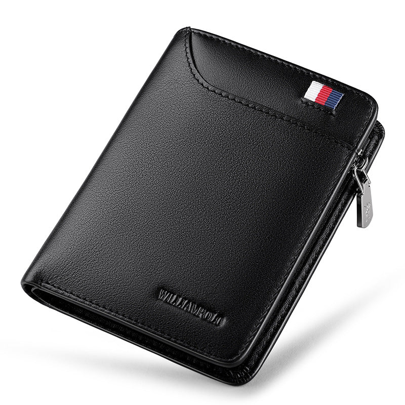 Men's Emperor Paul Short Leather Mini Swiping Men's Wallets
