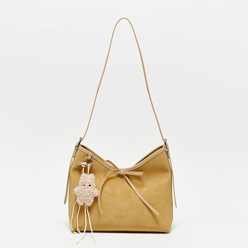 Women's Autumn College Color Bow Large Capacity Storage Women's Shoulder Bag