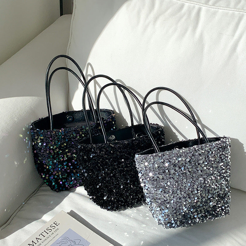 Fashion Sequin High Sense Niche Hand Handbags