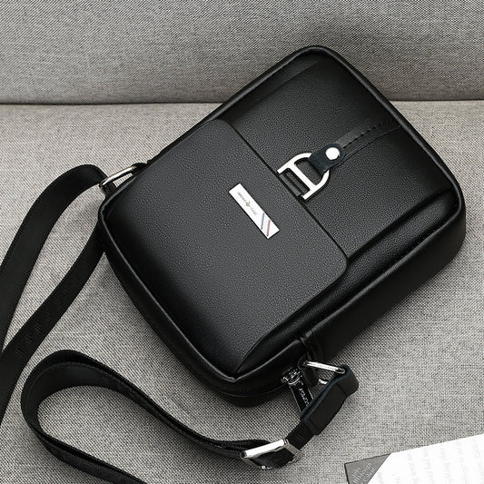 Men's Husky Kangaroo Summer Fashion Cattlehide Leather Men's Shoulder Bags