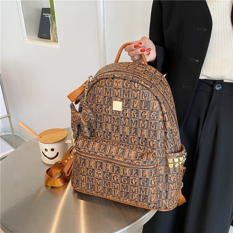 Women's Large Capacity Fashion Versatile Printing Backpacks