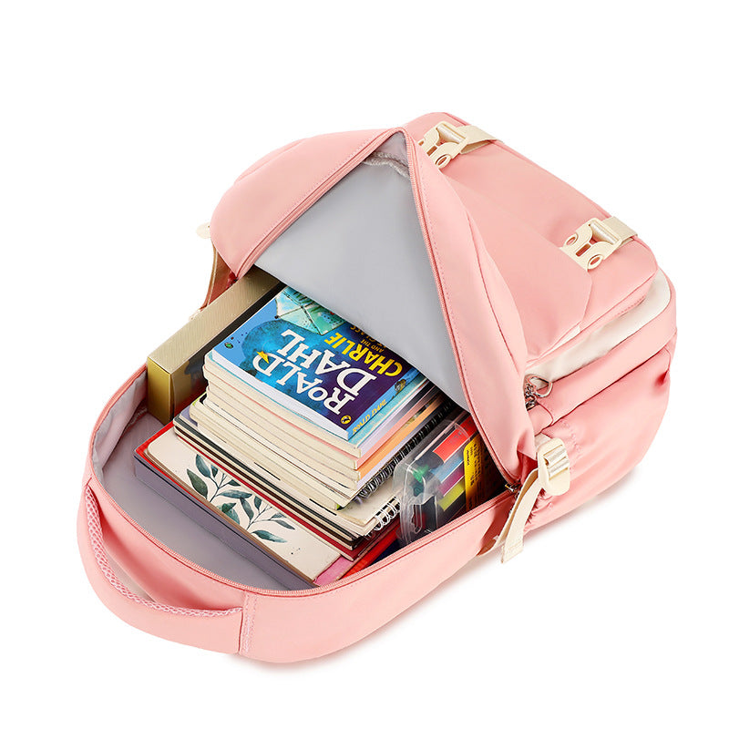 Female Fresh Sweet Cute Thermal Transfer Middle School Students' Schoolbags