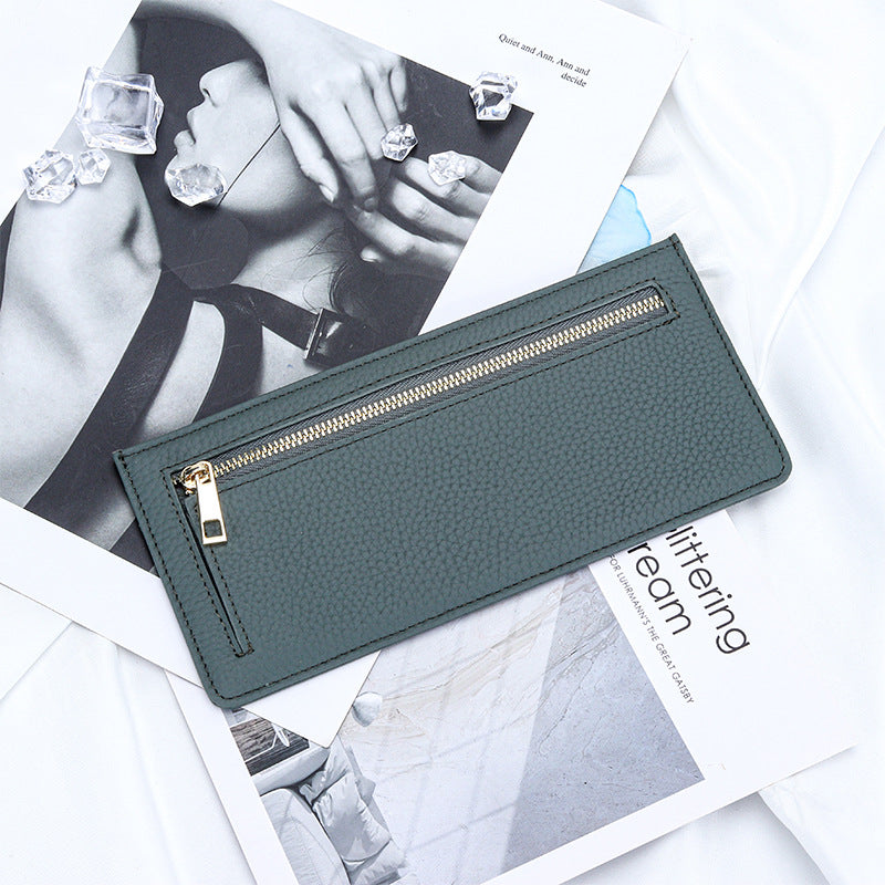 Women's Long Full First Layer Cowhide Genuine Ladies Wallet