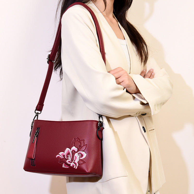Style Embroidery Clutch Fashion Temperament Mother Crossbody Bags
