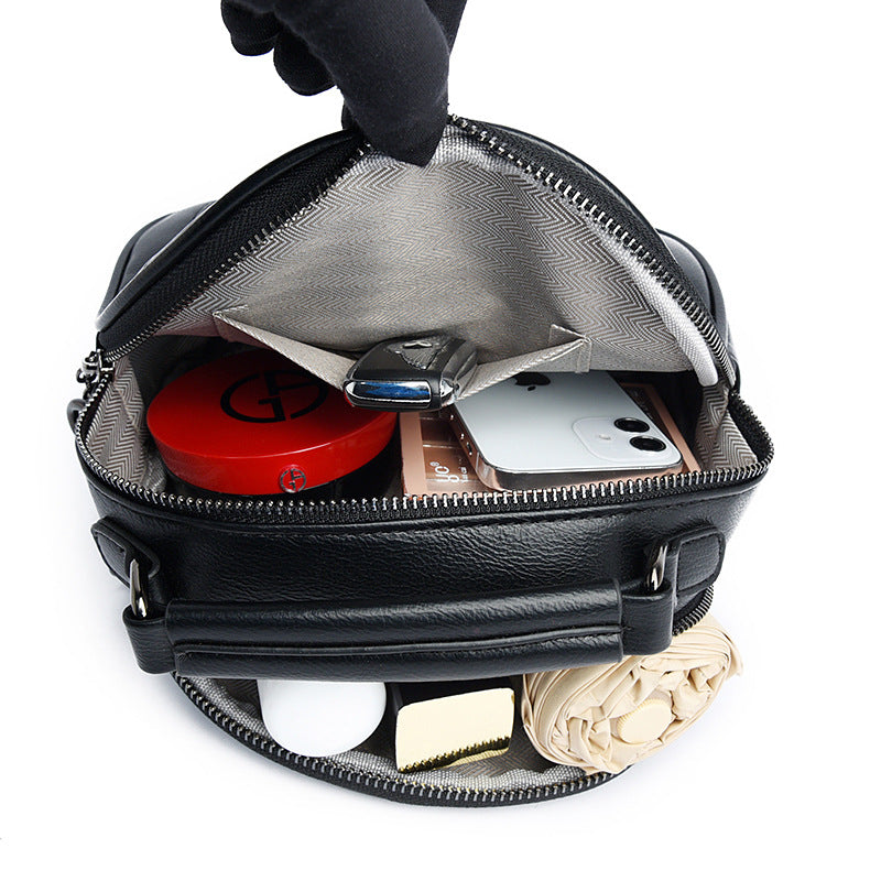 Women's Trendy Round Embossed Mom Euros Shoulder Bags