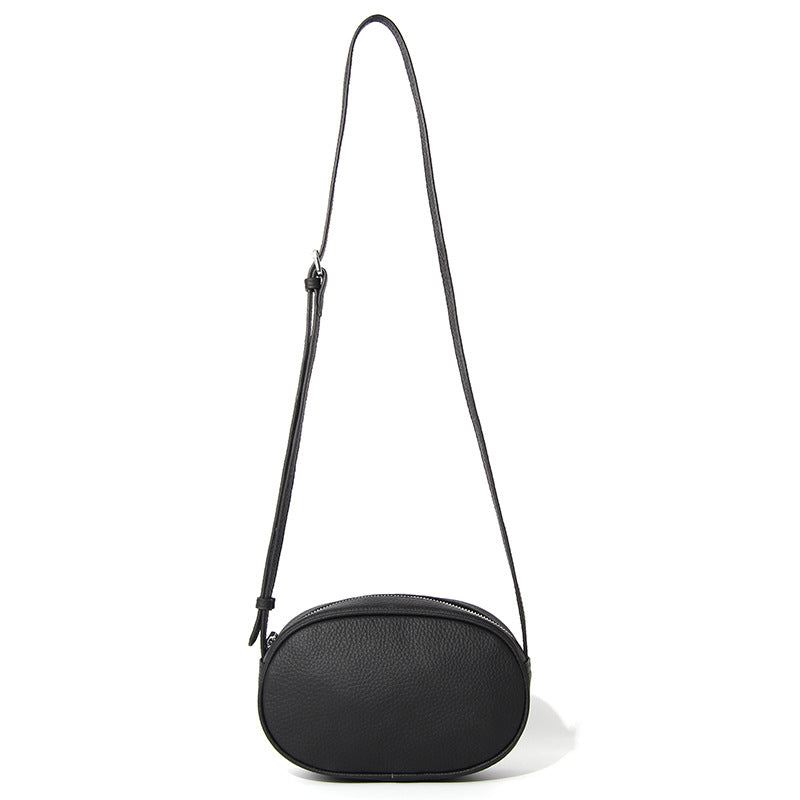 Women's Top Layer Cowhide Fashionable High-grade Large Capacity Simple Women's Messenger Bag