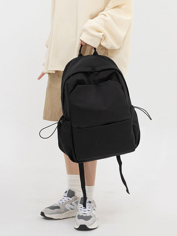 Capacity Solid Color Female Korean Male Bags