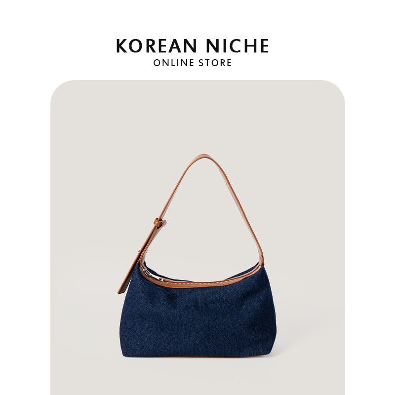 Summer Denim Design Retro Commuter High-grade Shoulder Bags