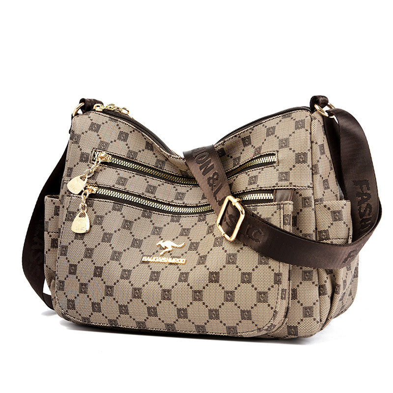 Women's Large Capacity Mother Embossed Multilayer Simplicity Crossbody Bags