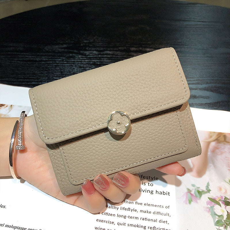Women's Short Genuine Leather Thin Fashion Certificate Card Holder