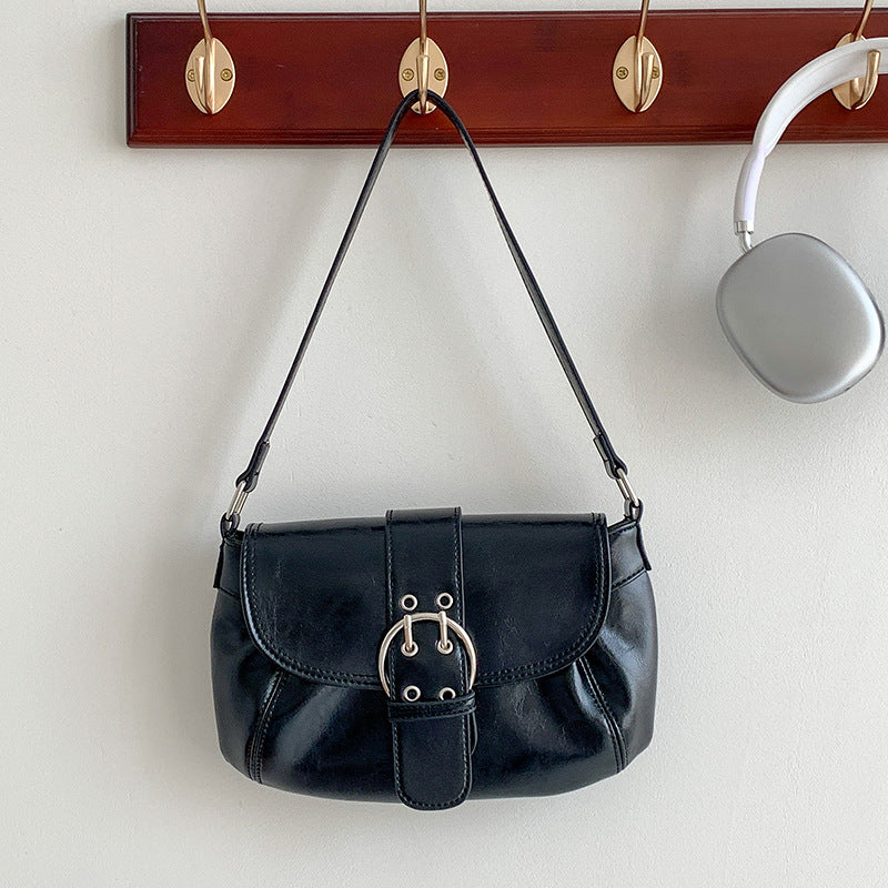 Saddle Niche High Sense Female Personality Large Shoulder Bags