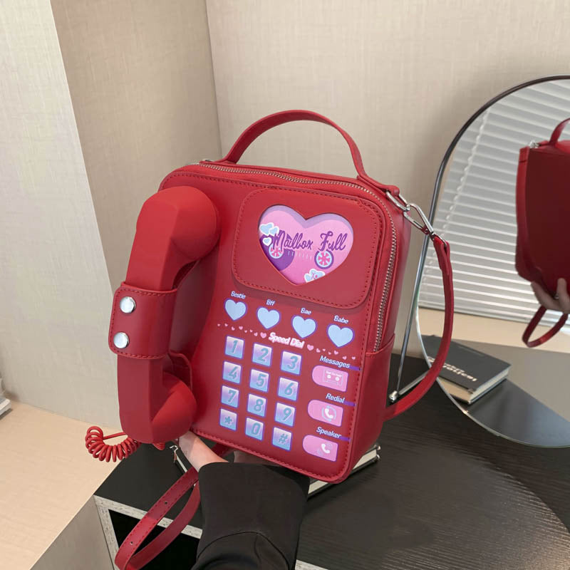 Mobile Fashion Portable Eccentric Personality Cartoon Bags