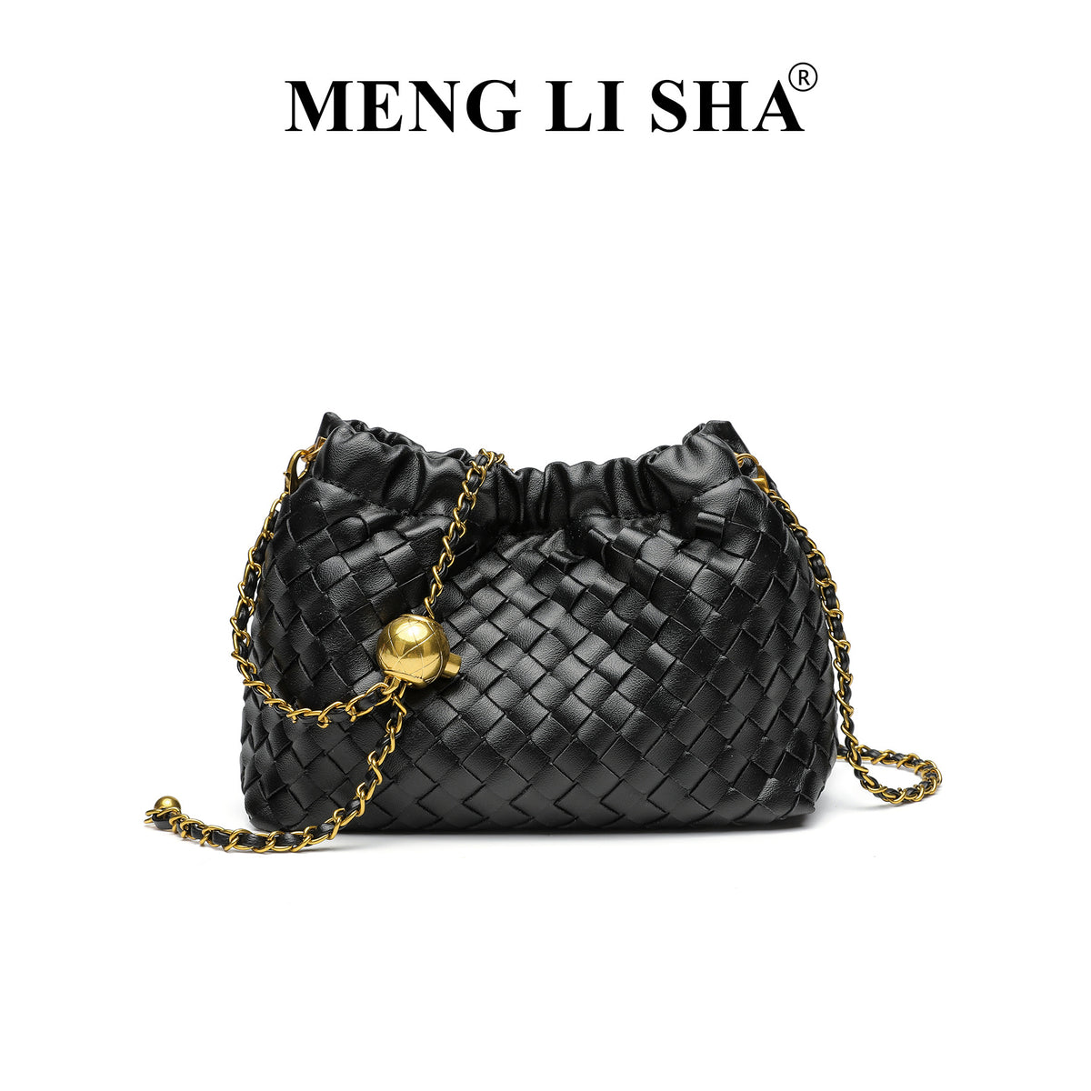 Design Chain Woven Cloud Simple Stylish Textured Women's Handbag