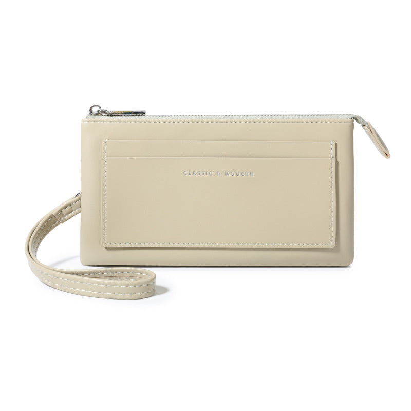 Durable Versatile Fashion Denim Texture Zipper Ladies Wallet