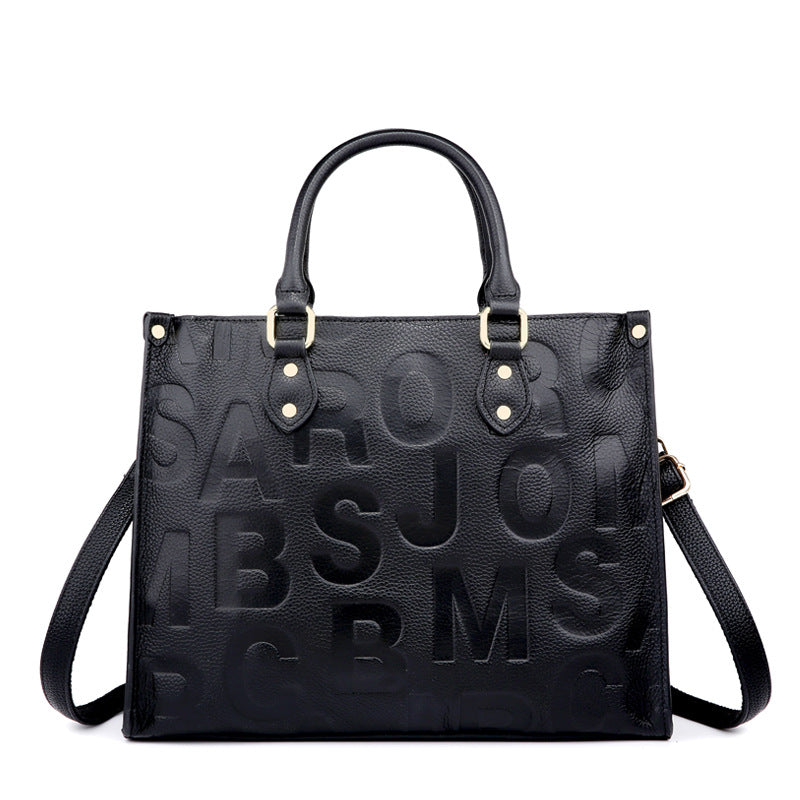 Women's Cowhide Large Capacity Light Luxury Minority High-grade Bags