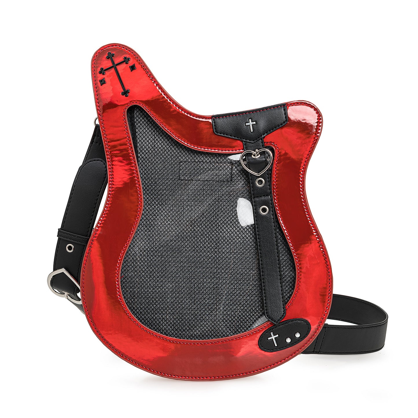 Guitar Cartoon Girly Fashion Laser Writing Sweet Crossbody Bags