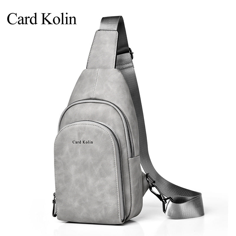 Men's Popular Texture Commute Minimalist Fashion Men's Chest Bags