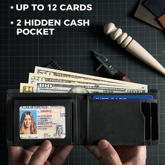 Thin Swiping Clip Large Capacity First Men's Wallets