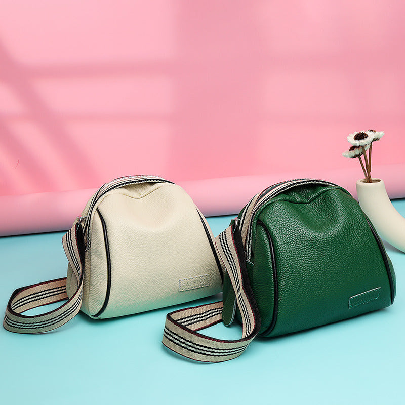 Cowhide Simple Fashion Large Capacity Solid Bags