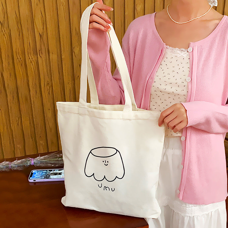 Female Individual Canvas Commuter Literary Underarm Women's Shoulder Bag