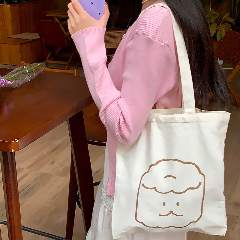Female Individual Canvas Commuter Literary Underarm Women's Shoulder Bag