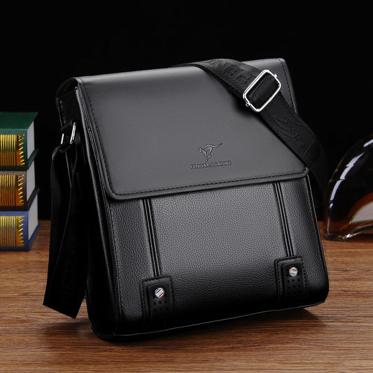 Men's Business Commute Leather Retro Fashion Men's Shoulder Bags