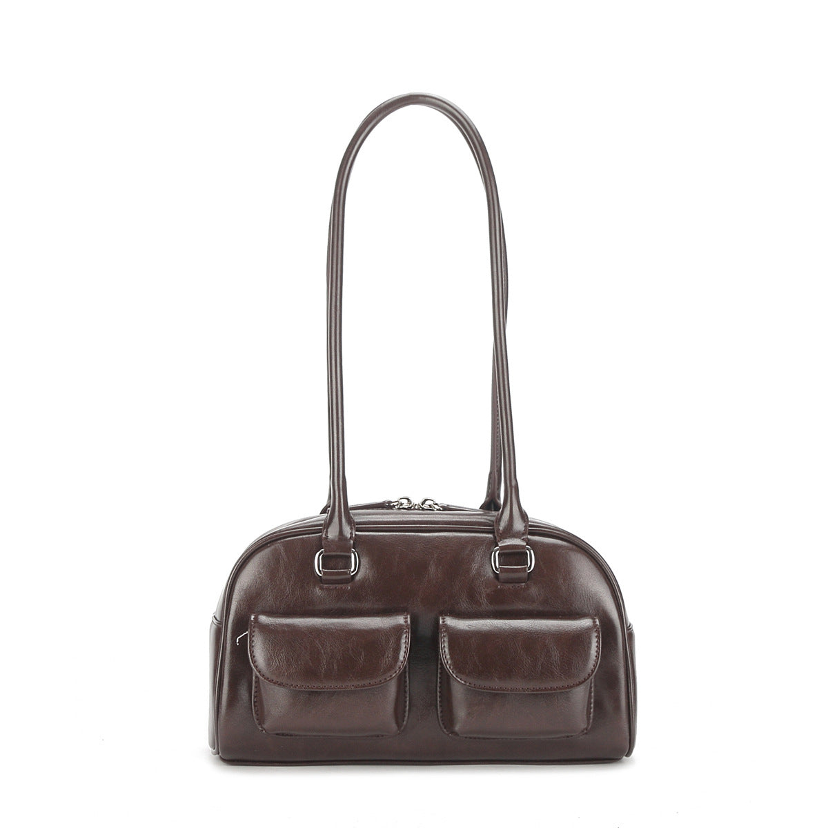 Women's Niche Stitching Dizzy Needle Bowling Boston Armpit Bags