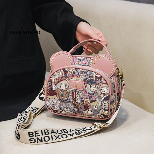 Comfortable Women's Durable Source Round Fashion Crossbody Bags