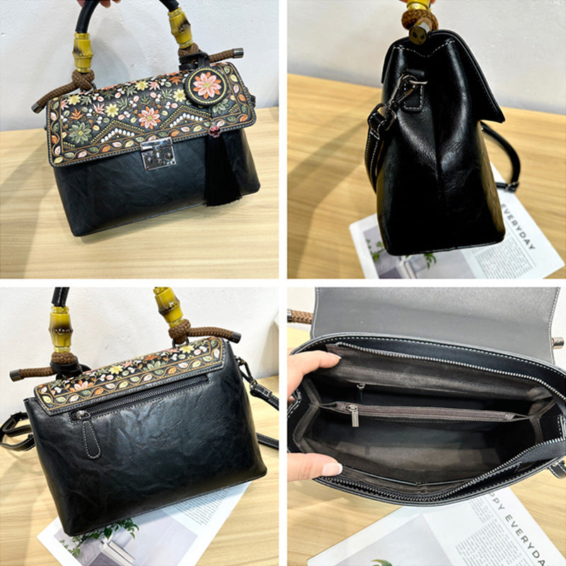 Women's Style Embroidery With Cheongsam Cotton Linen Hand Women's Handbag