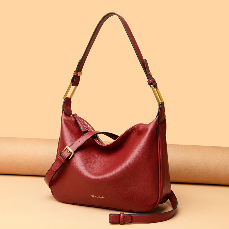 Stylish Simple Versatile Female Commuter Large Capacity Armpit Bags