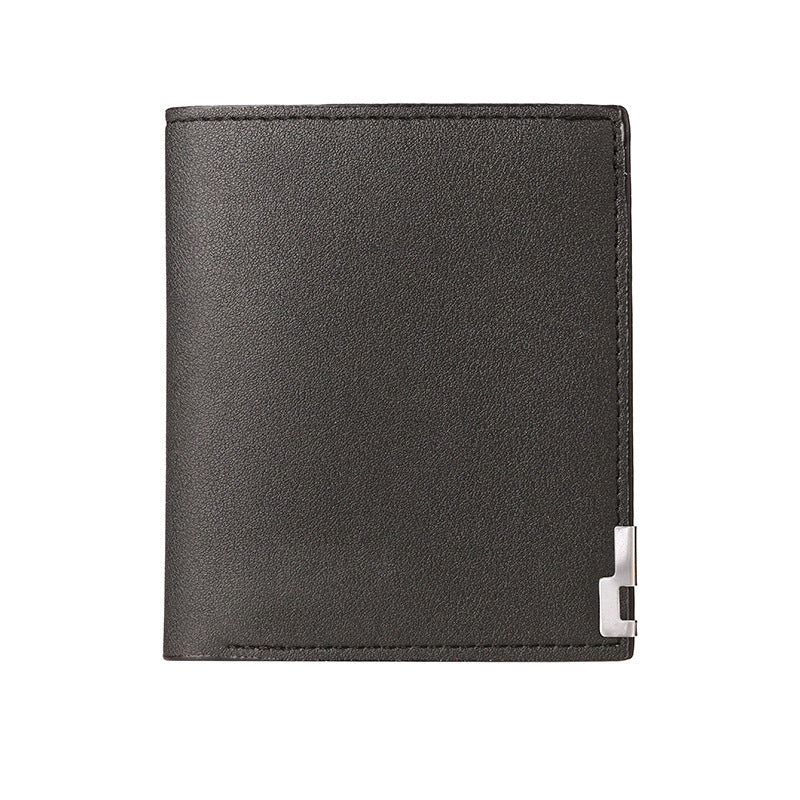 Men's Style Iron Edge Green Horizontal Multi Slots Card Holder