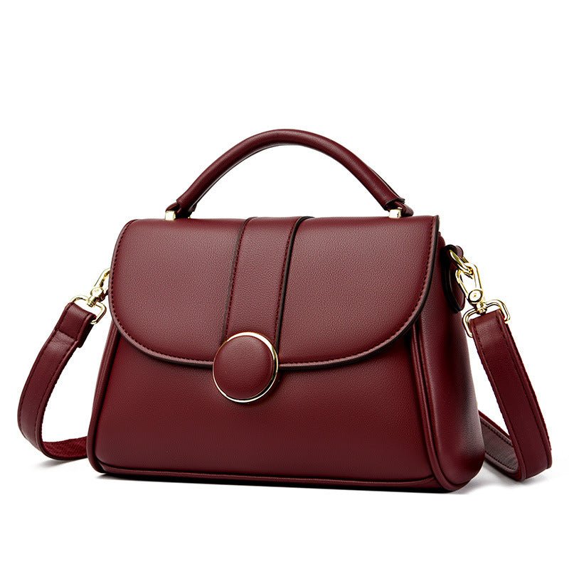 Women's Large Capacity Simple Soft Leather To Shoulder Bags