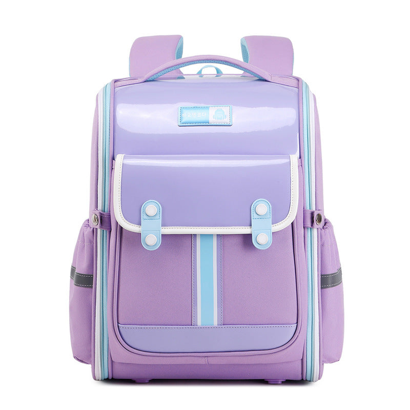 Surface Color Matching Light Tide Spine Protection Elementary School Students' Schoolbags