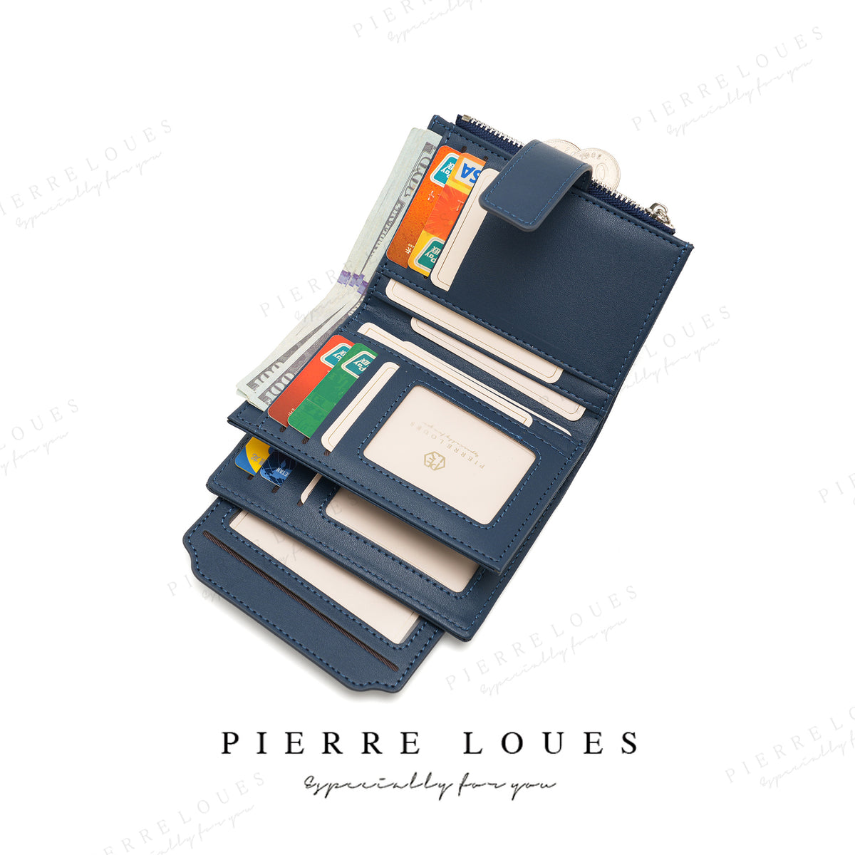 Women's Simple Multiple Slots Short Korean Style High Ladies Wallet