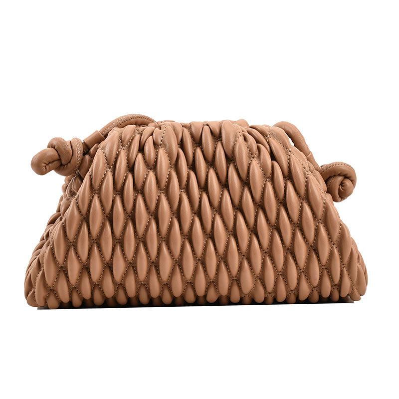 Pleated Cloud Spring Fashion Dumpling Clip Shoulder Bags