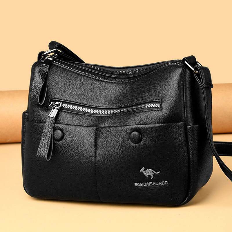Women's Mother Simple Versatile Large Capacity Soft Crossbody Bags