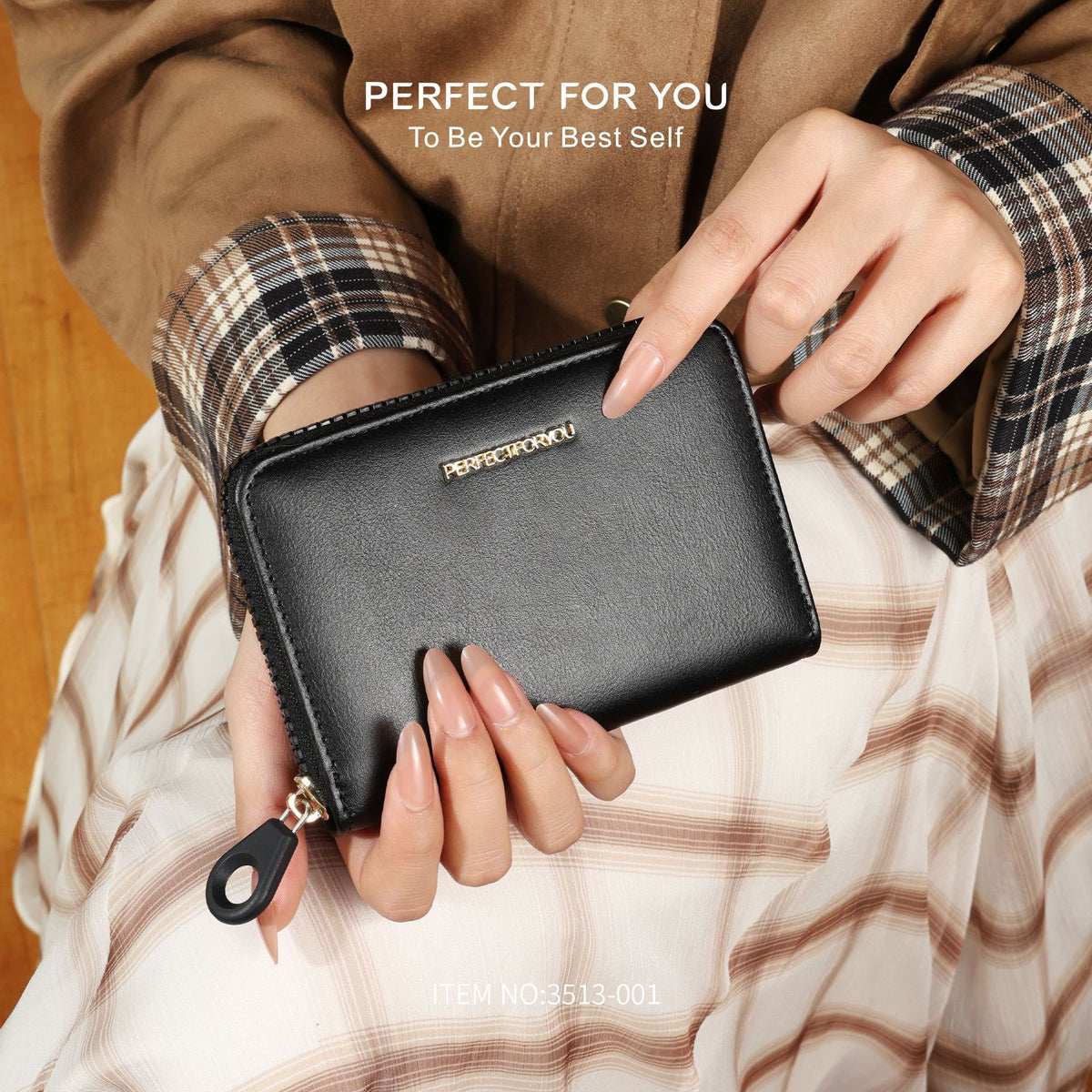 Glamorous Versatile Women's Integrated Short Zipper Purses