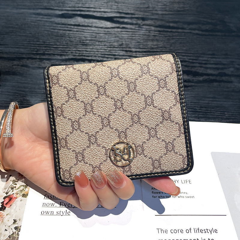 Women's Short Leather Thin Cowhide Storage Simple Ladies Wallet