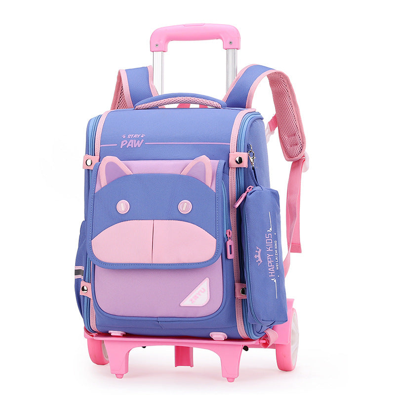 Women's & Men's Natural Fish Full Open Space Primary Grade Elementary School Students' Schoolbags