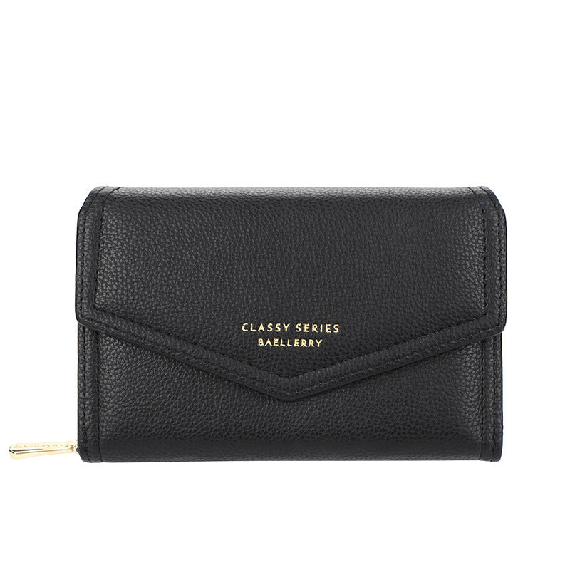 Women's Cute High-grade Short Multiple Slots Zipper Ladies Wallet
