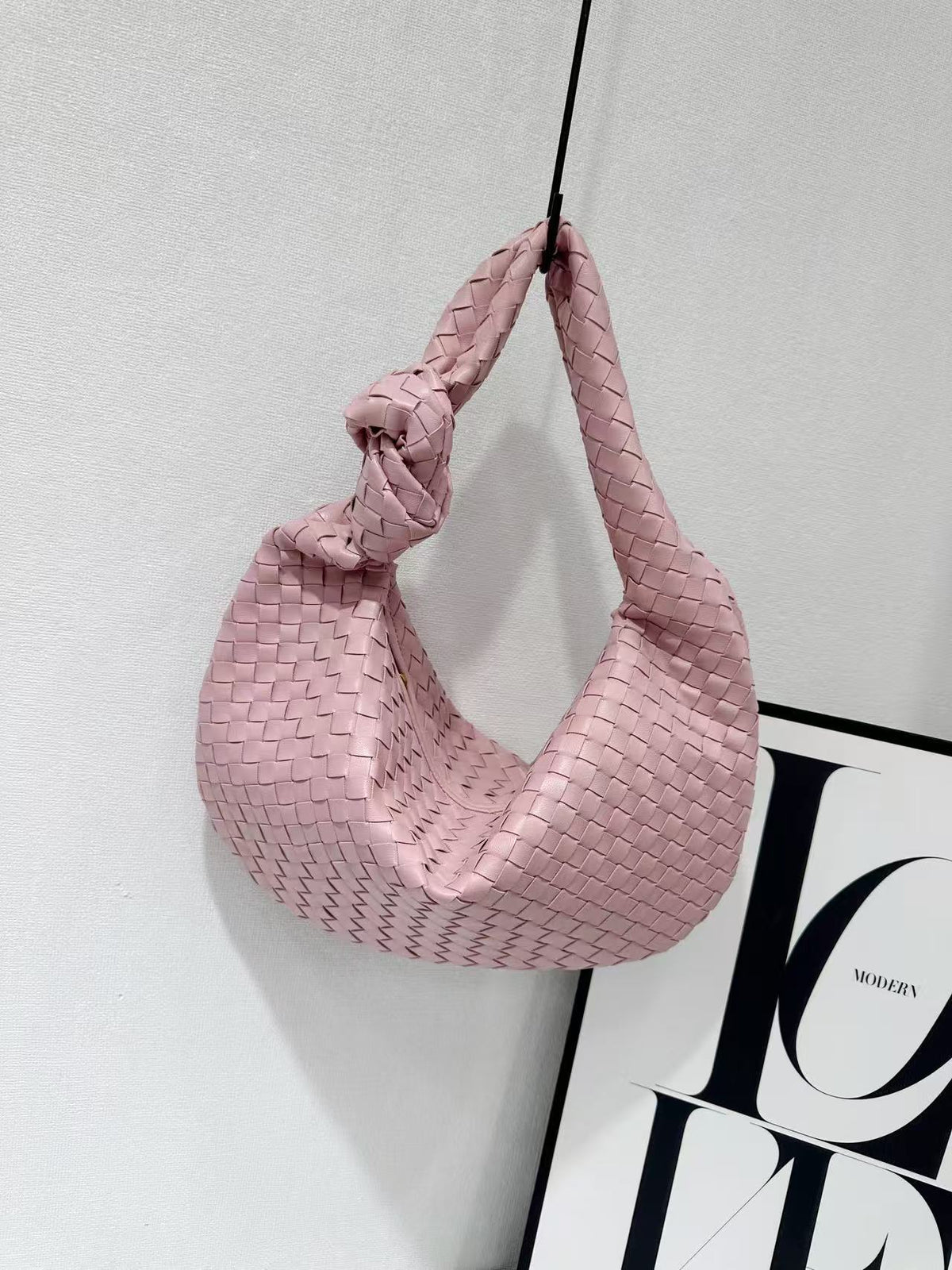 Croissant Simple Versatile Knotted Underarm Solid Color Bags