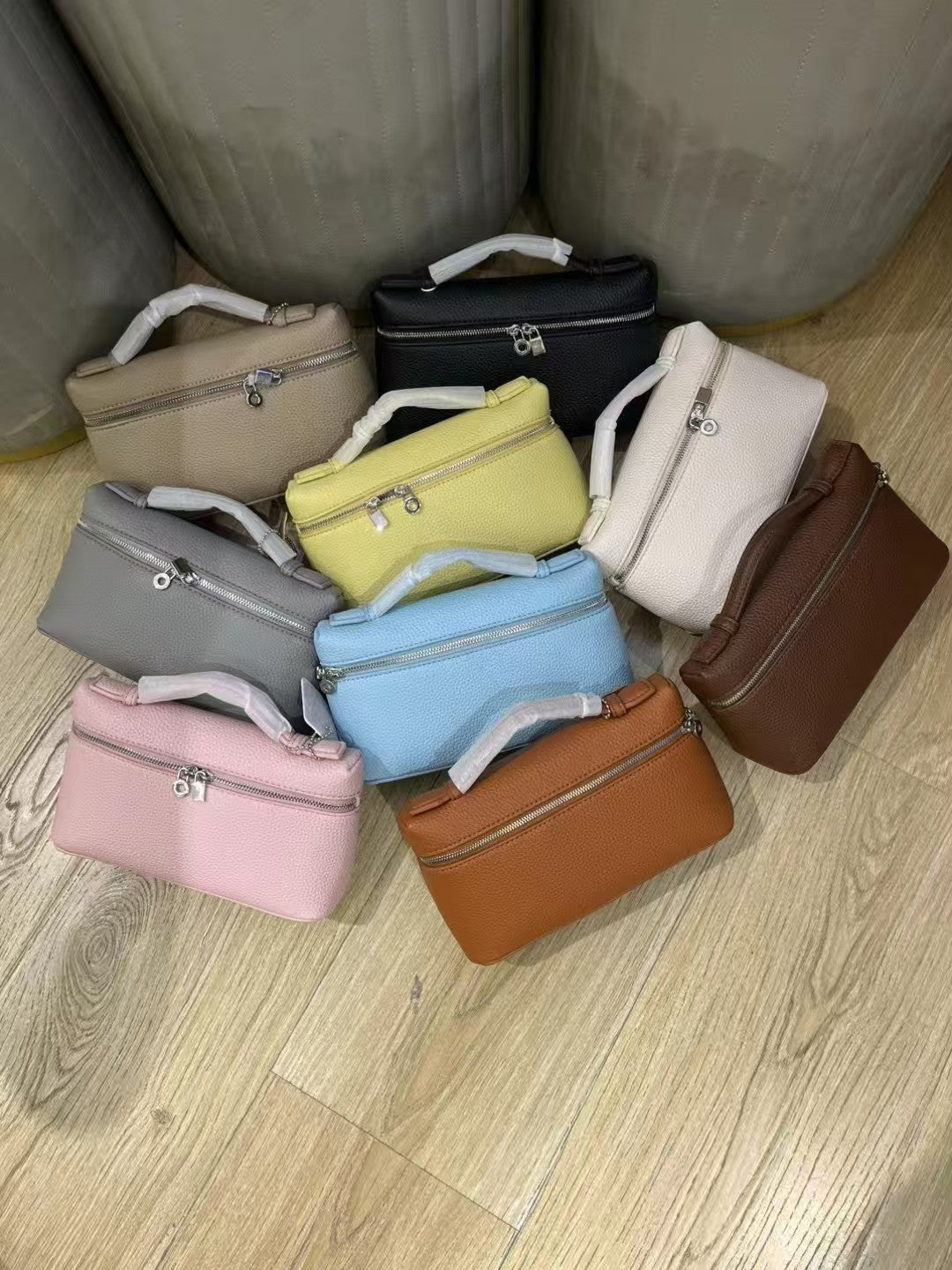 Milk Plain White Rice Box With Strap Handbags