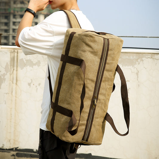 Large Capacity Canvas Short Distance Computer Backpacks