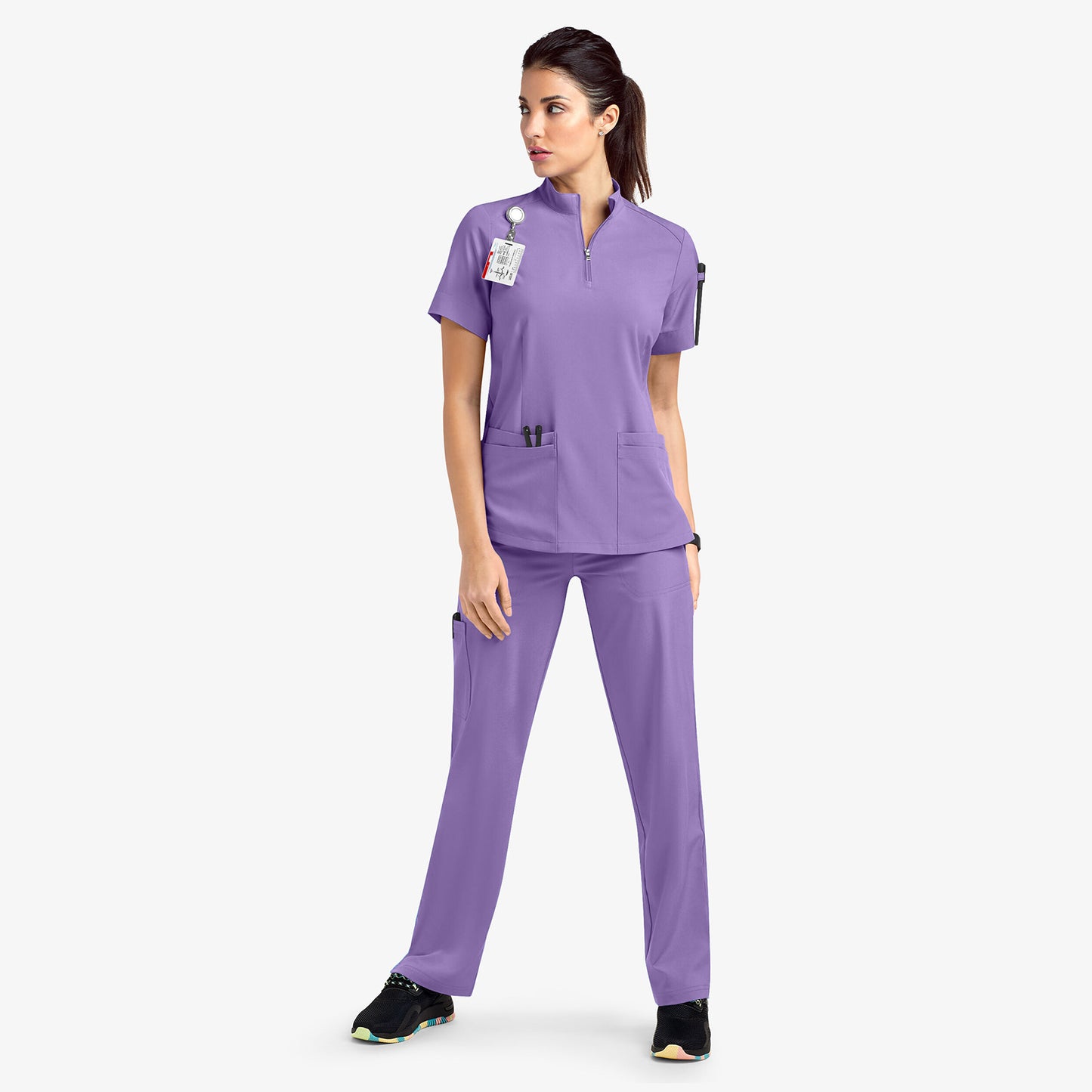 Zipper Sleeve Surgical Gown Beauty Salon Nursing Shorts