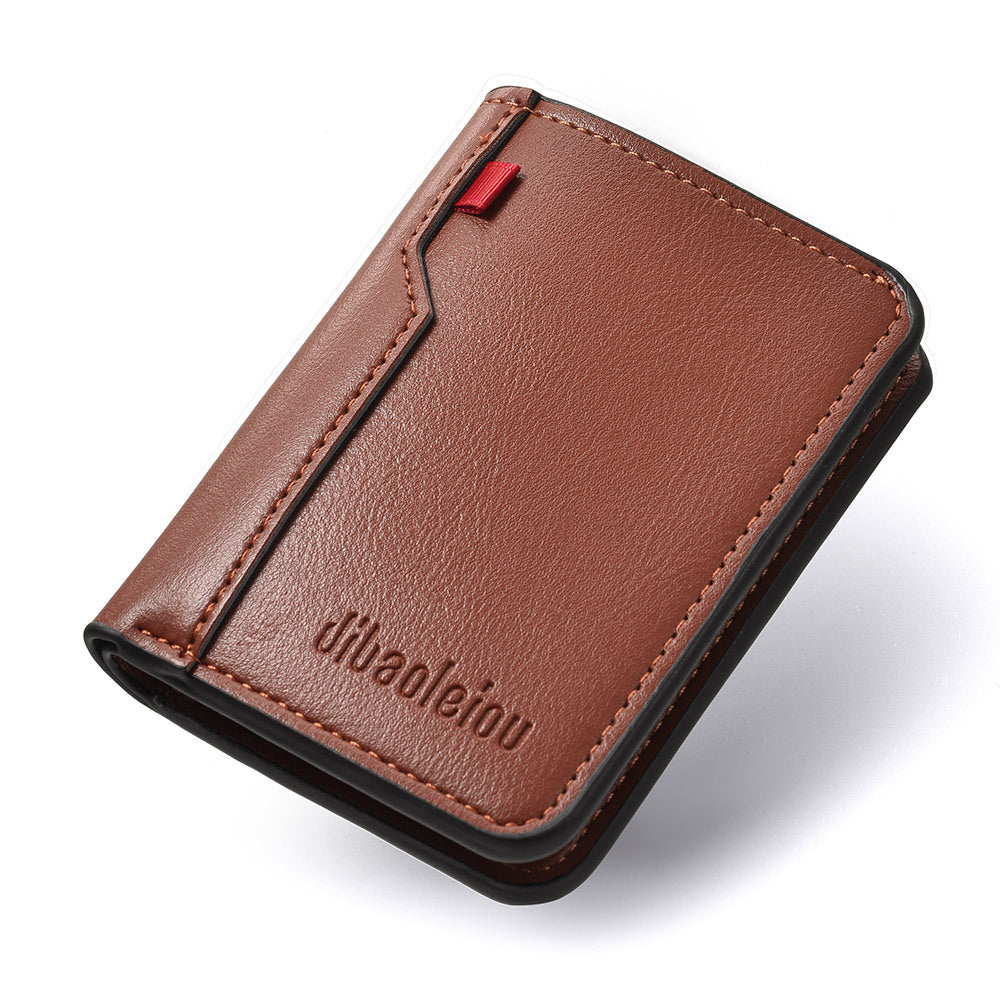 Popular Men's Vertical Short Beauty Clip Men's Wallet