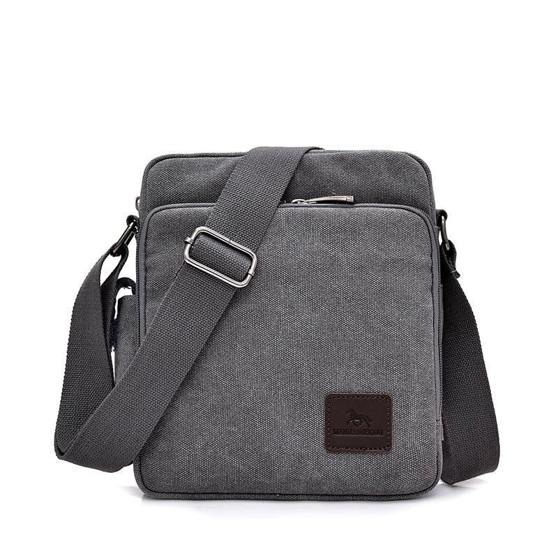 Men's Retro Vertical Horizontal Canvas Business Men's Shoulder Bags