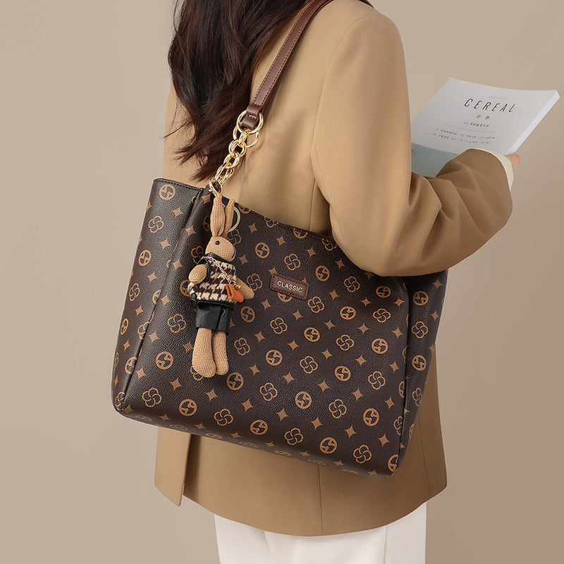 Versatile Women's High-grade Large Capacity Commuting Shoulder Bags