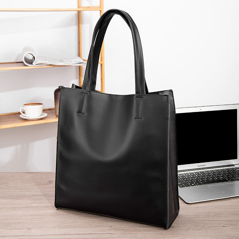 Men's Crazy Horse Leather Fashion Medium Hand Men's Handbags