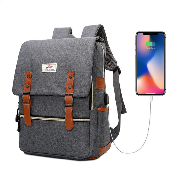 Elegant Trendy Versatile Oxford Cloth Unisex Backpacks